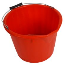 Bucket Ultra Lucy 15Ltr Without Lid Red X1