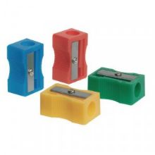 Pencil Sharpener Plastic 1 Hole x 10