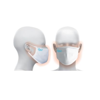 Social Distancing Face Mask Reusable Anti-Bacterial White Ear Looped x 1 Clearance Item