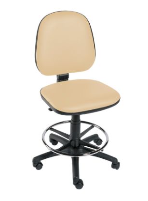 Operator Chairs No Arms (Sunflower) - Footring & 5 Castor Base