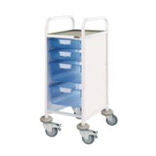 Trolley Clinical Vista 30 (Sunflower) 2 Single/2 Double Blue Trays