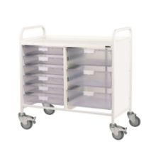 Trolley Vista 100 (Sunflower) 6 Single/3 Double Clear Trays