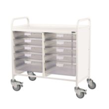 Trolley Vista 100 (Sunflower) 8 Single/2 Double Clear Trays