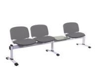 Chair Visitor Venus Modular 3 Seat/1 Table Vinyl Anti-Bacterial Upholstery Grey