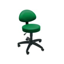 Stool Examination (Sunflower) Back Rest Castor Base Green