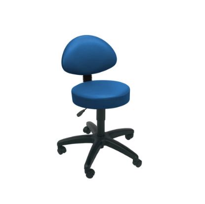 Stool Examination (Sunflower) Back Rest Castor Base Navy